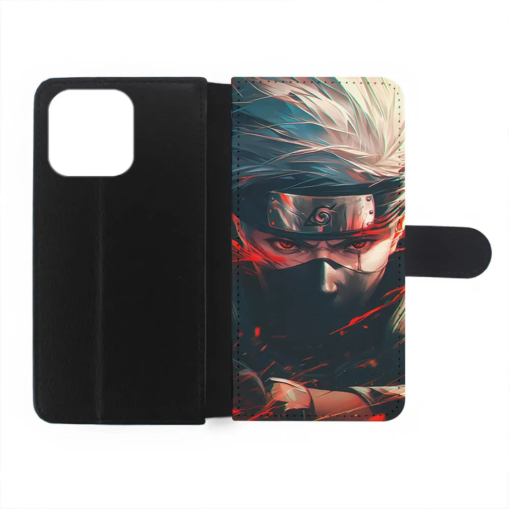 Kakashi Hatake Fighting Mode iPhone 13 Pro Case-Flip Wallet Case-Xtracase