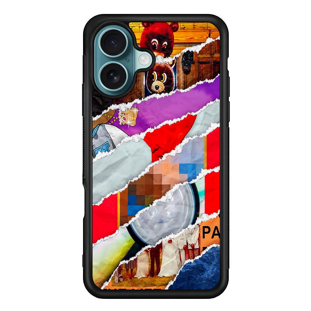 Kanye West Album Collage iPhone 16 Plus Case - Xtracase