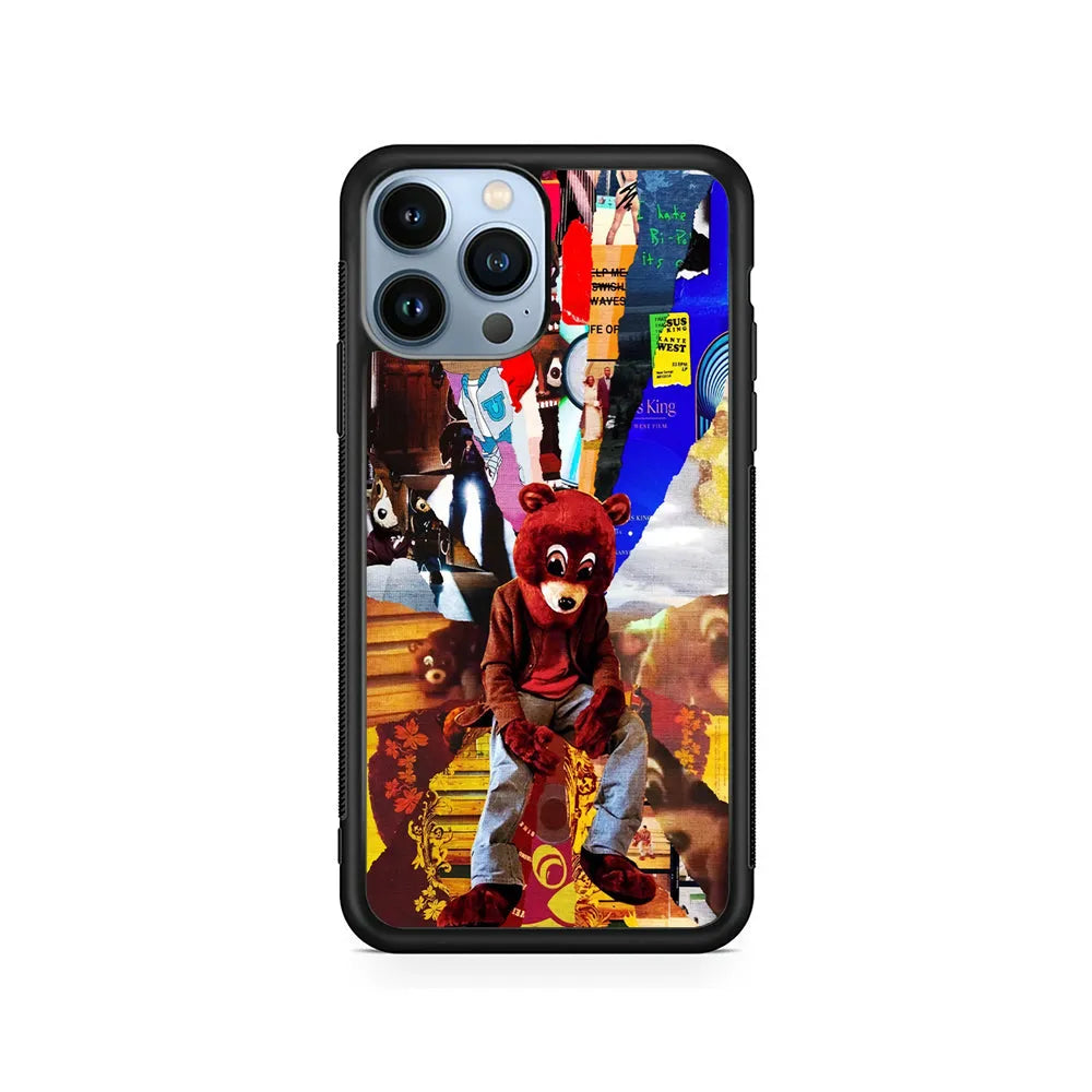 Kanye West Album Cover iPhone 13 Pro Case-Rubber / Black (2D Case)-Xtracase
