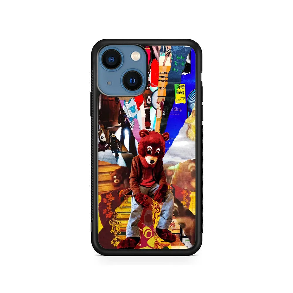 Kanye West Album Cover iPhone 15 Case-Rubber / Black (2D Case)-Xtracase