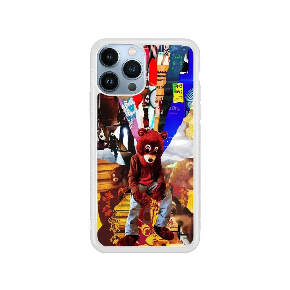 Kanye West Album Cover iPhone 15 Pro Max Case-Rubber / White (2D Case)-Xtracase