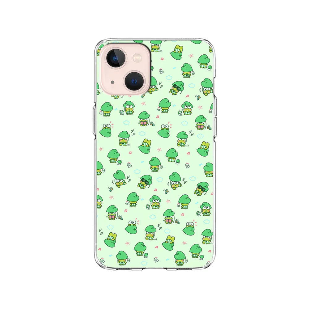 Keroppi Cute Wallpaper iPhone 15 Case-Clear Soft Case-Xtracase