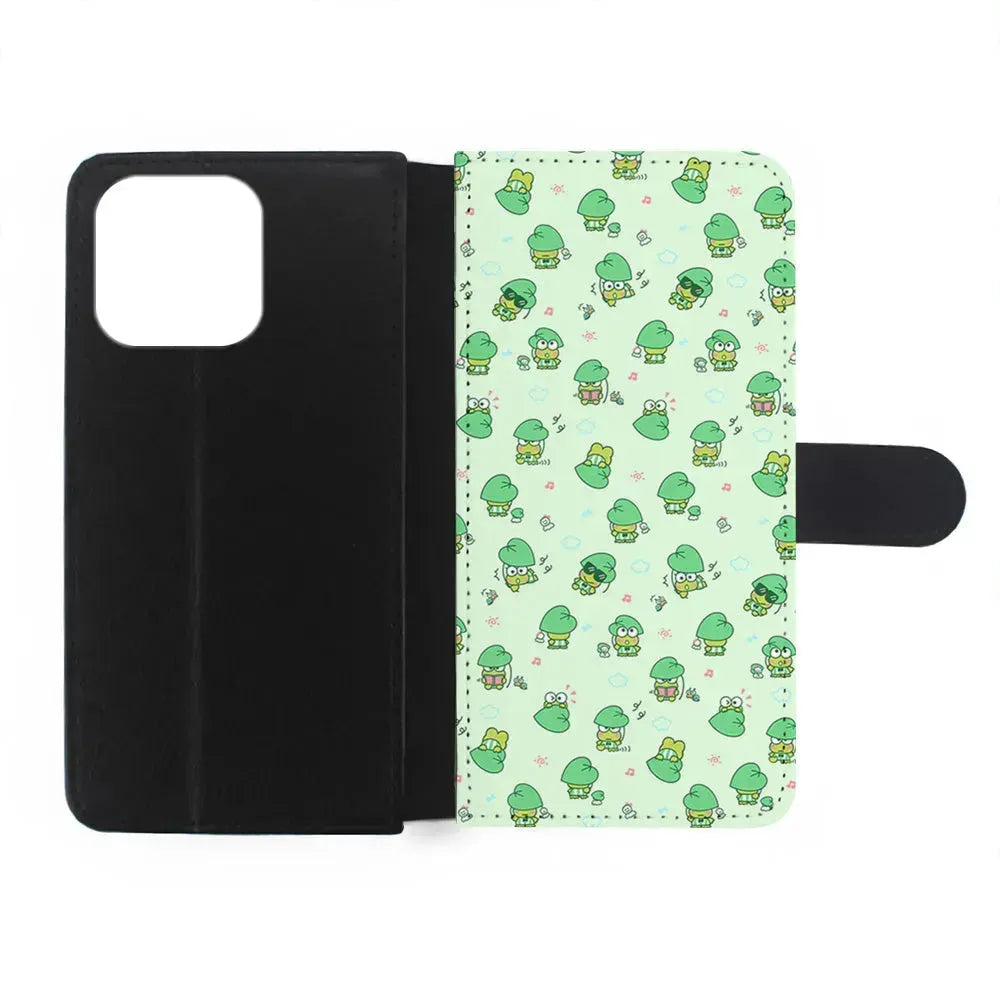Keroppi Cute Wallpaper iPhone 15 Pro Max Case-Flip Wallet Case-Xtracase