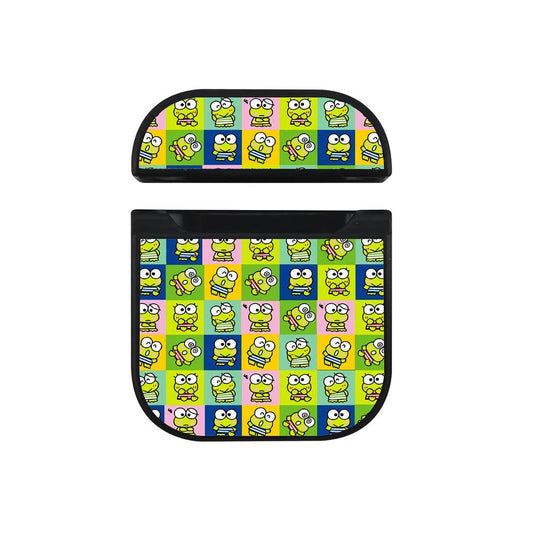 Keroppi Pattern Color Square Hard Plastic Case Cover For Apple Airpods-Xtracase