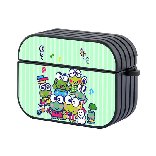 Keroppi Posing in Joy Hard Plastic Case Cover For Apple Airpods Pro-Xtracase