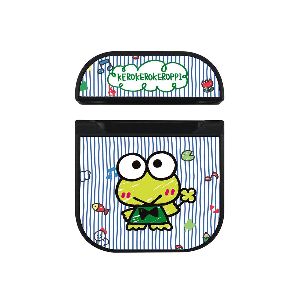 Keroppi Singing Scene Hard Plastic Case Cover For Apple Airpods-Xtracase
