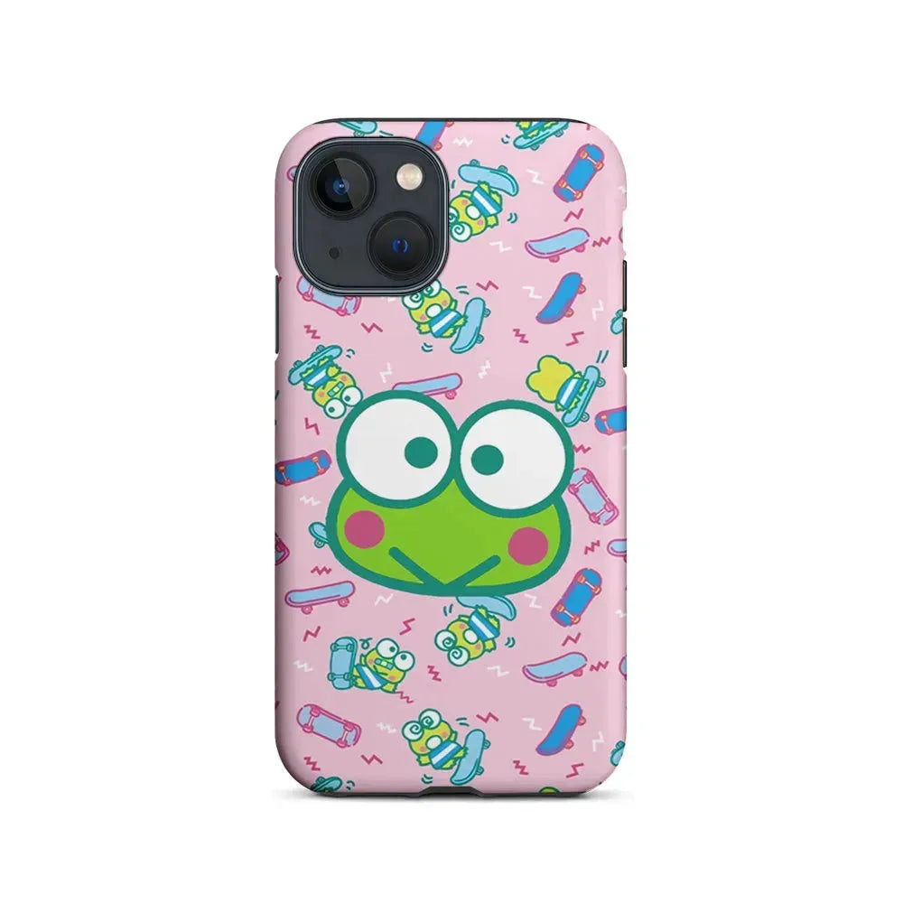 Keroppi Skate Pattern iPhone 13 Mini Case-2 in 1 Tough Case-Xtracase
