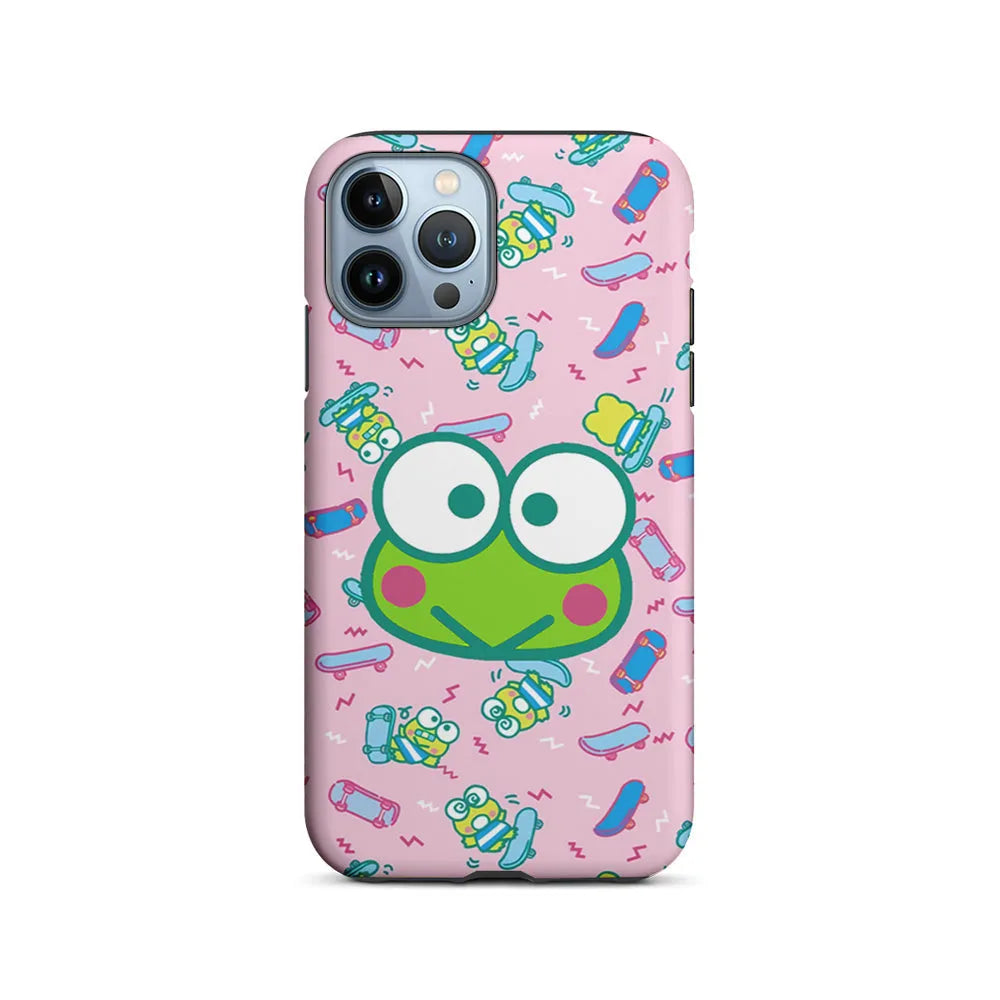 Keroppi Skate Pattern iPhone 13 Pro Case-2 in 1 Tough Case-Xtracase