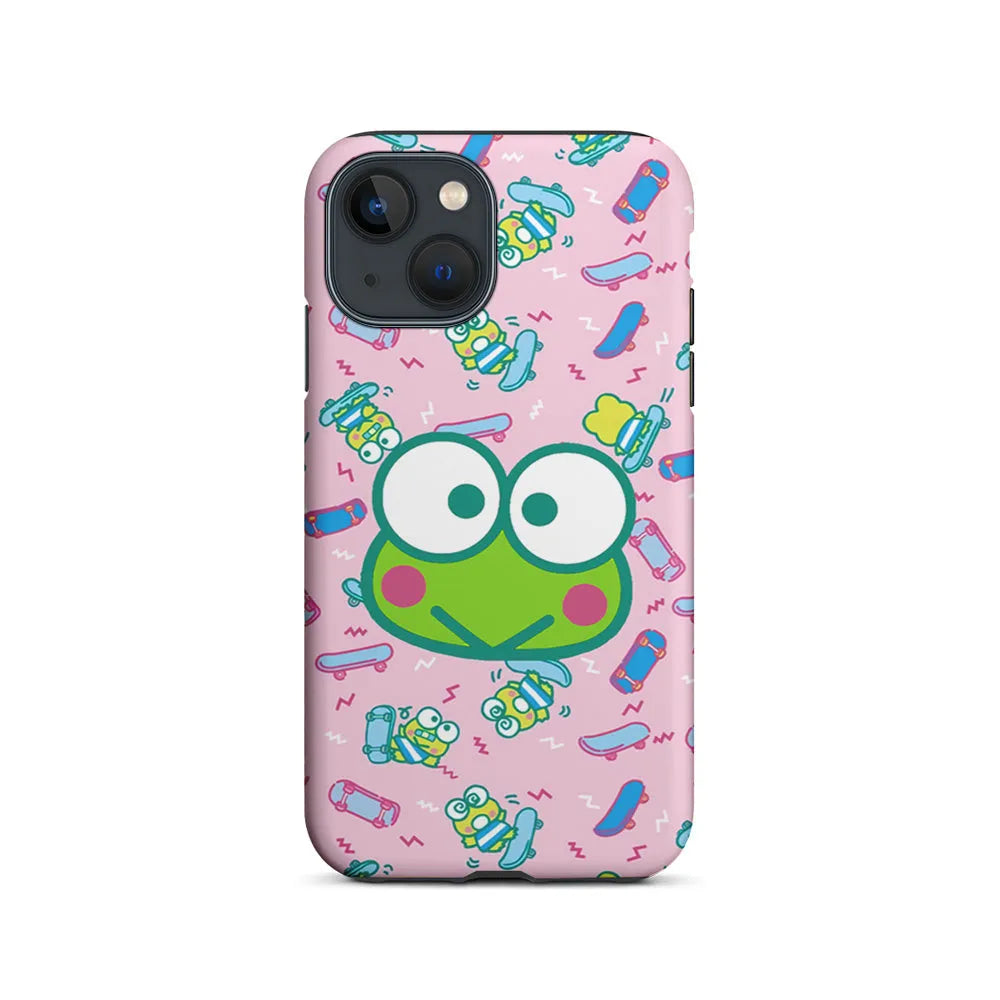 Keroppi Skate Pattern iPhone 15 Case-2 in 1 Tough Case-Xtracase