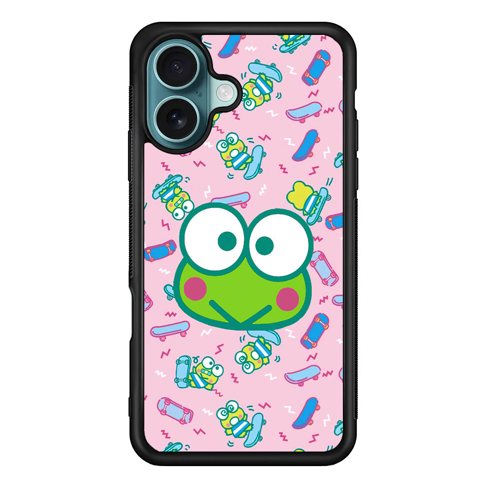 Keroppi Skate Pattern iPhone 16 Plus Case - Xtracase