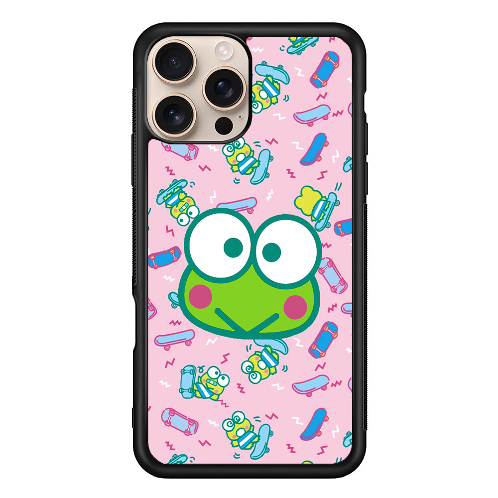 Keroppi Skate Pattern iPhone 16 Pro Case - iPhone 16 Pro