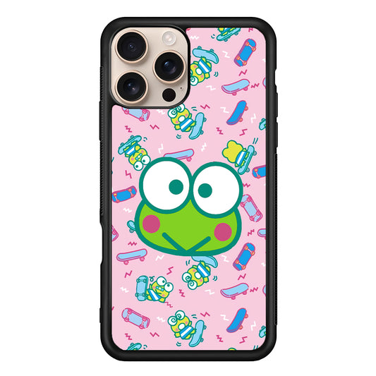 Keroppi Skate Pattern iPhone 16 Pro Case - iPhone 16 Pro