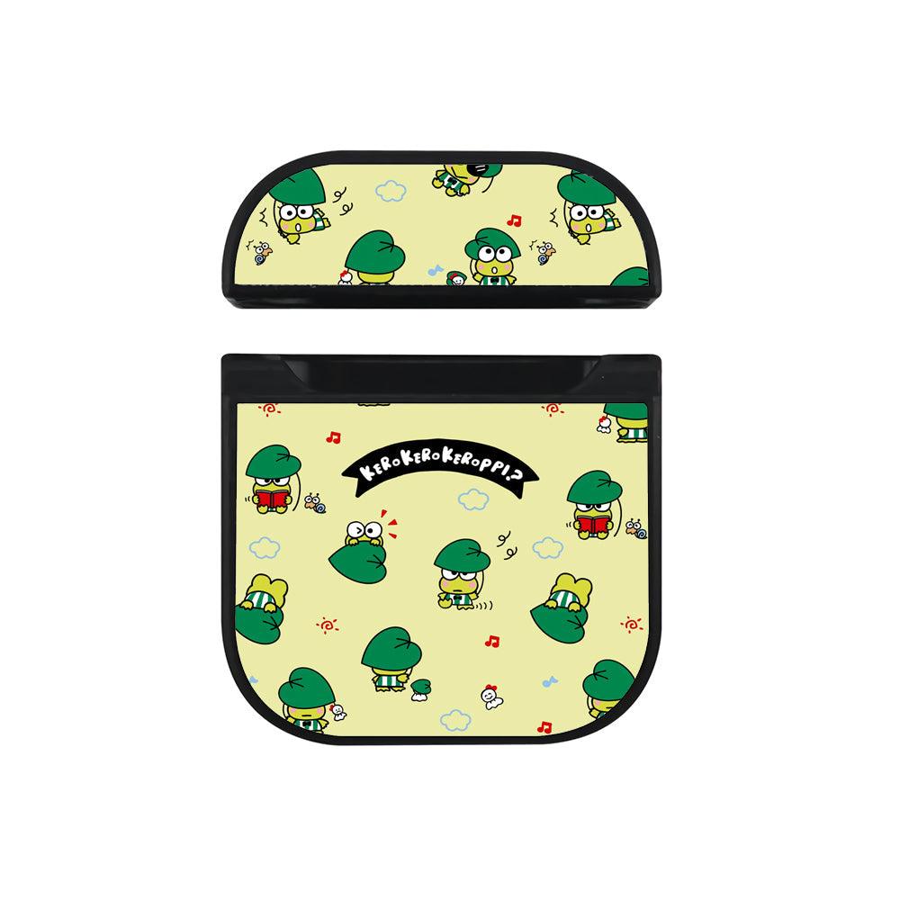 Keroppi Wide Leaf Hard Plastic Case Cover For Apple Airpods-Xtracase