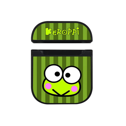Keroppi on Square Frame Hard Plastic Case Cover For Apple Airpods-Xtracase