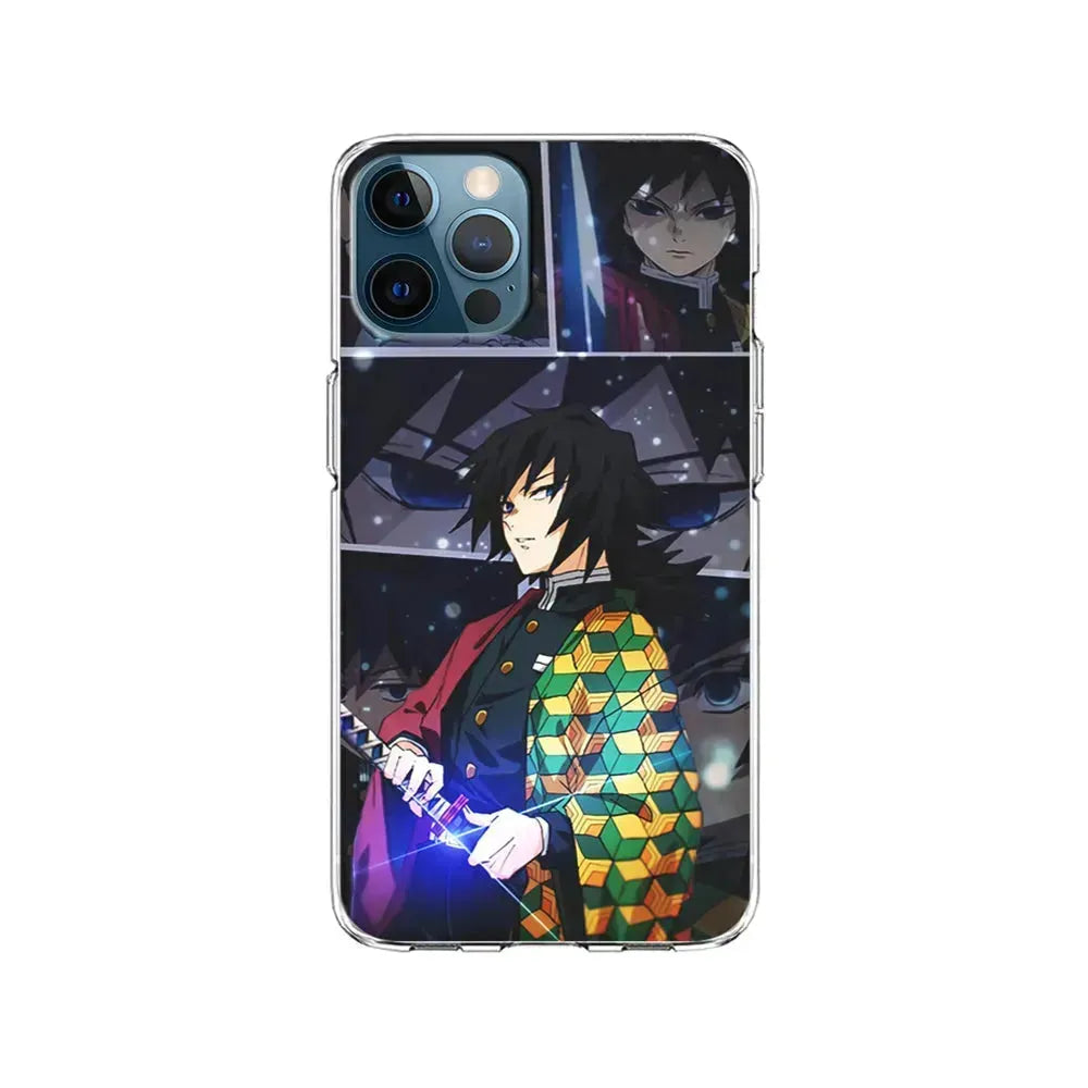 Kimetsu No Yaiba Giyuu In Frame iPhone 15 Pro Max Case-Clear Soft Case-Xtracase