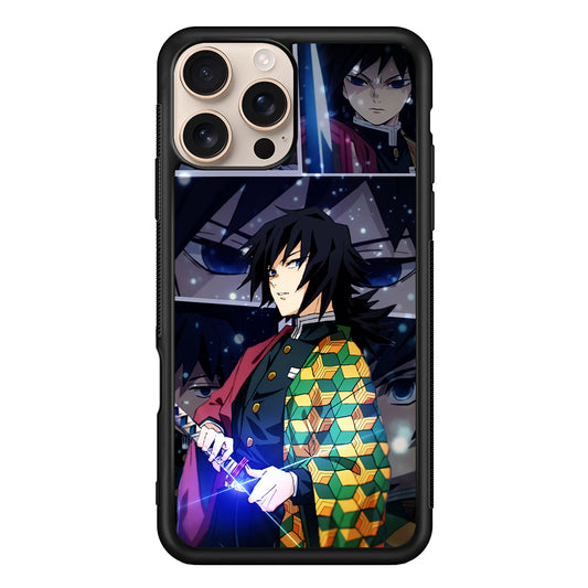 Kimetsu No Yaiba Giyuu In Frame iPhone 16 Pro Case - iPhone 16 Pro