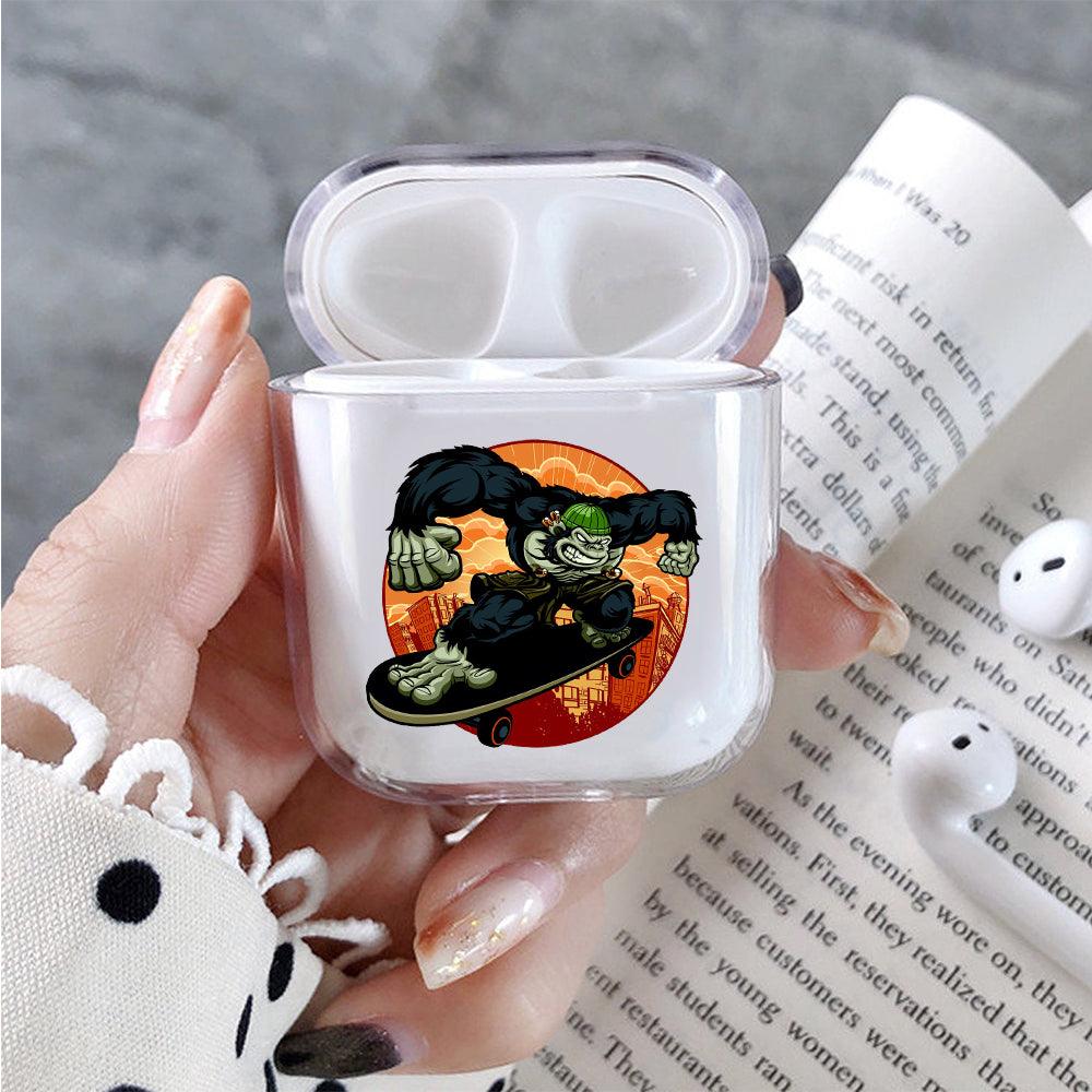 Kingkong Play Skateboard Protective Clear Case Cover For Apple Airpods-Xtracase
