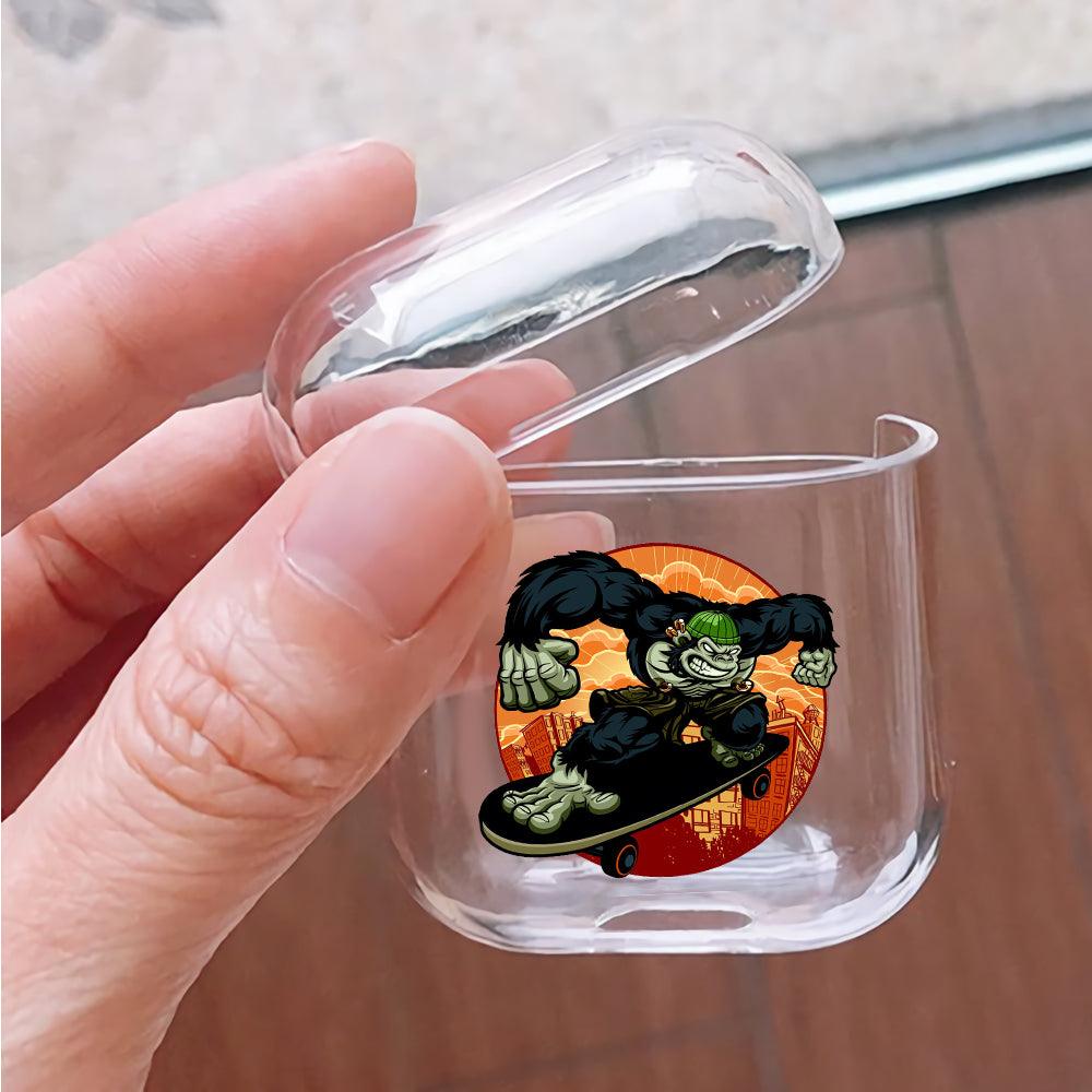 Kingkong Play Skateboard Protective Clear Case Cover For Apple Airpods-Xtracase