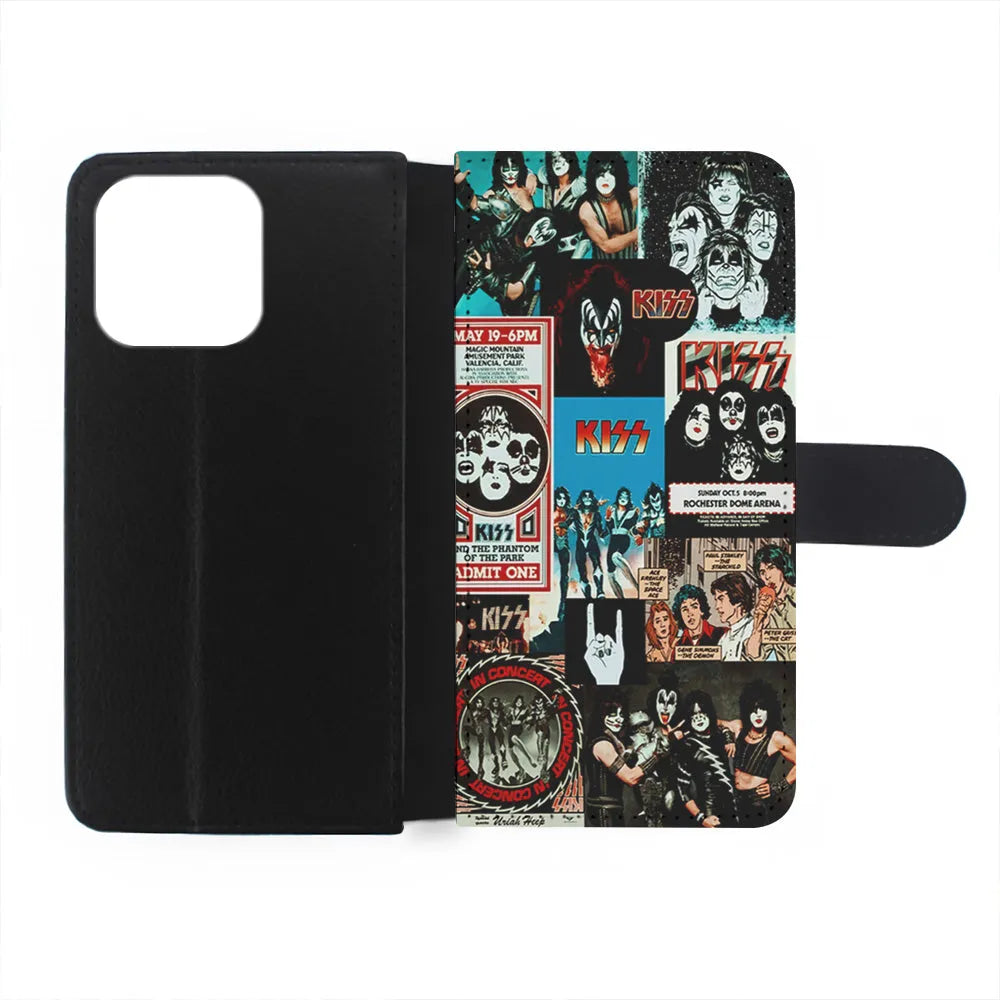 Kiss Band Collage Poster iPhone 13 Pro Max Case-Flip Wallet Case-Xtracase