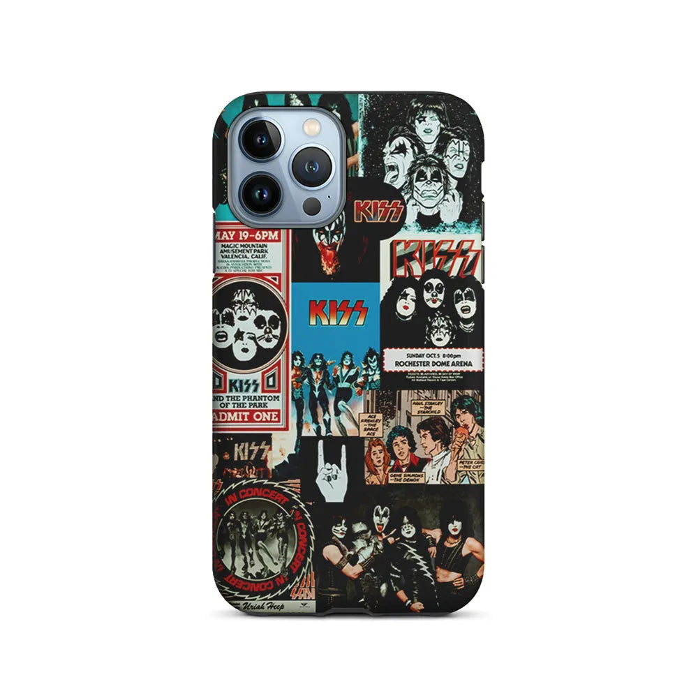 Kiss Band Collage Poster iPhone 13 Pro Case-2 in 1 Tough Case-Xtracase