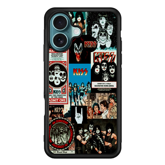 Kiss Band Collage Poster iPhone 16 Case - Xtracase