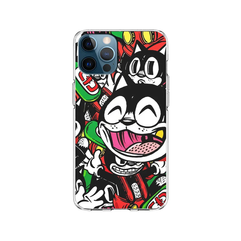 Kitty Club Party iPhone 13 Pro Case-Clear Soft Case-Xtracase