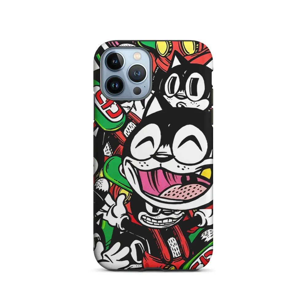 Kitty Club Party iPhone 13 Pro Case-2 in 1 Tough Case-Xtracase