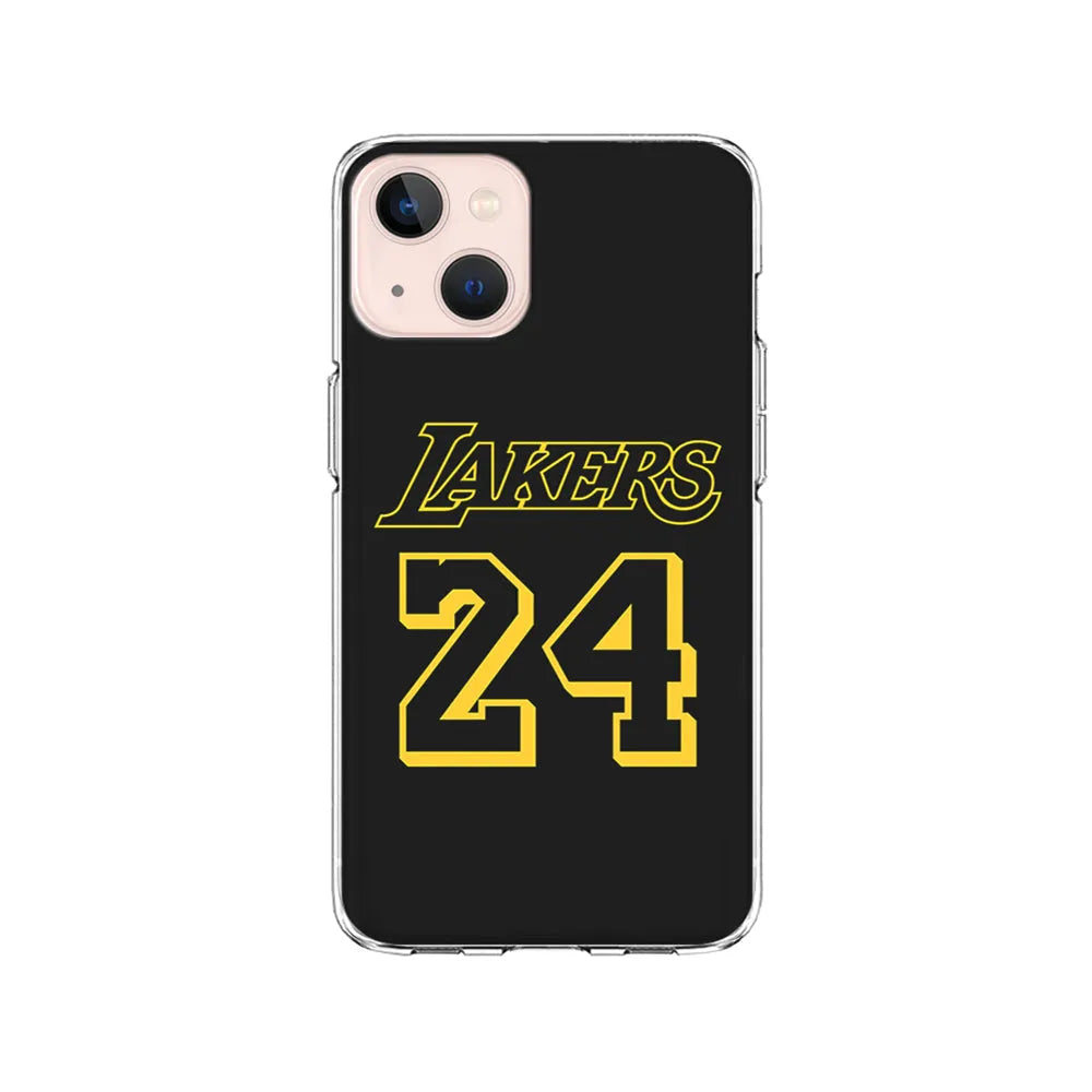 Kobe Bryant Lakers 24 iPhone 15 Case-Clear Soft Case-Xtracase