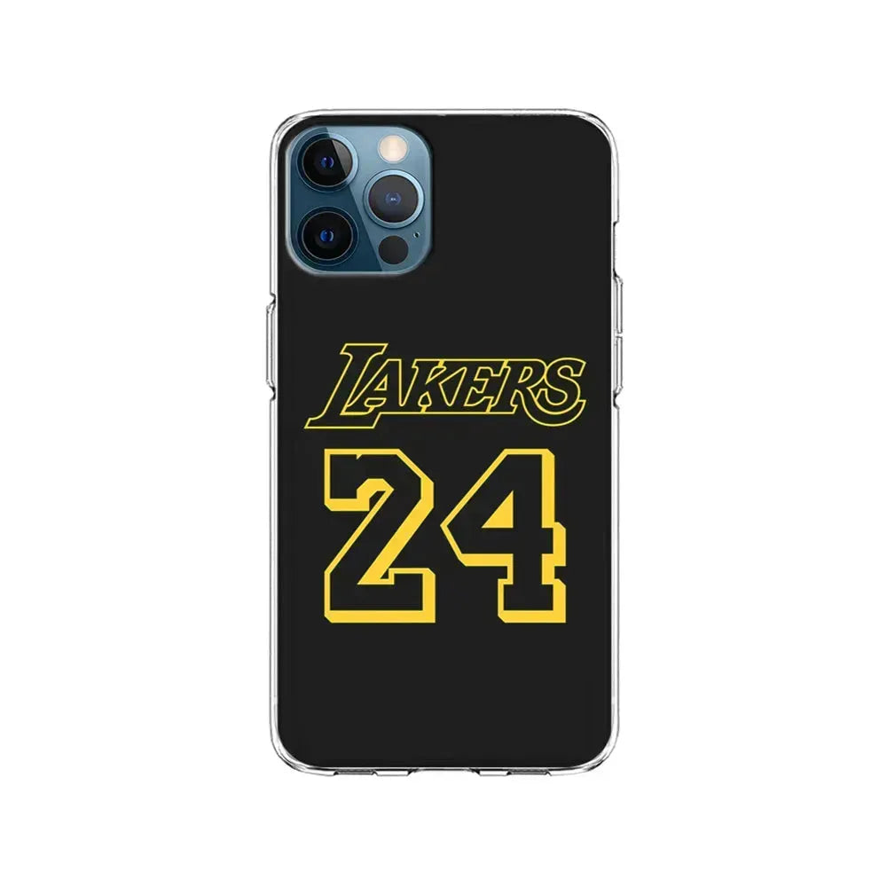 Kobe Bryant Lakers 24 iPhone 15 Pro Max Case-Clear Soft Case-Xtracase