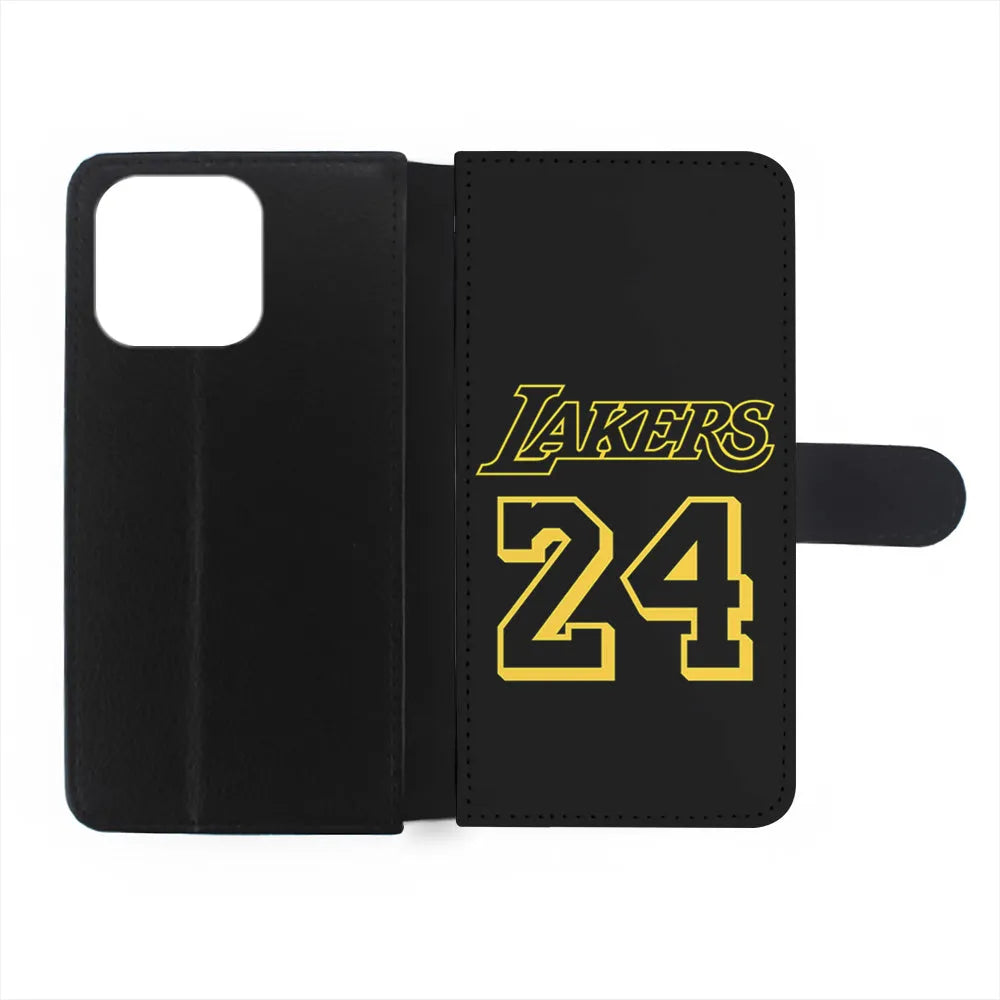 Kobe Bryant Lakers 24 iPhone 15 Case-Flip Wallet Case-Xtracase