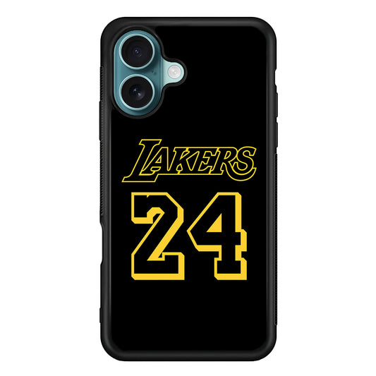 Kobe Bryant Lakers 24 iPhone 16 Case - Xtracase