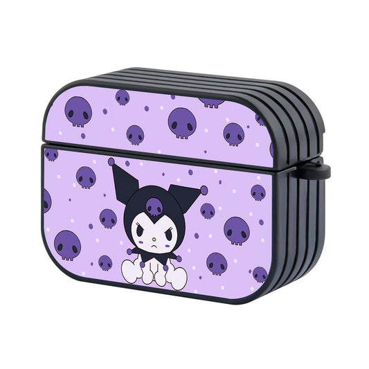 Kuromi Stare of Seriousness Hard Plastic Case Cover For Apple Airpods Pro 2-Xtracase