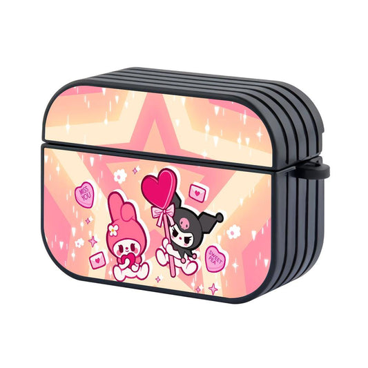 Kuromi Sweet Pea Hard Plastic Case Cover For Apple Airpods Pro-Xtracase