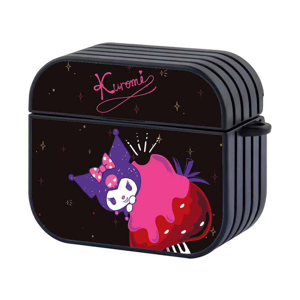 Kuromi The Satisfied Smile Hard Plastic Case Cover For Apple Airpods 3-Xtracase
