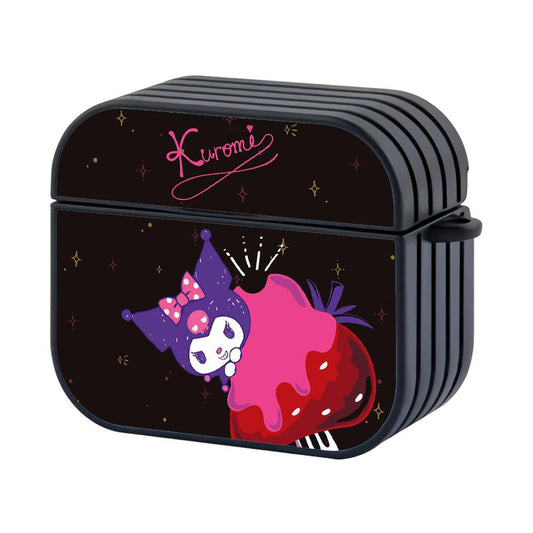 Kuromi The Satisfied Smile Hard Plastic Case Cover For Apple Airpods 3-Xtracase