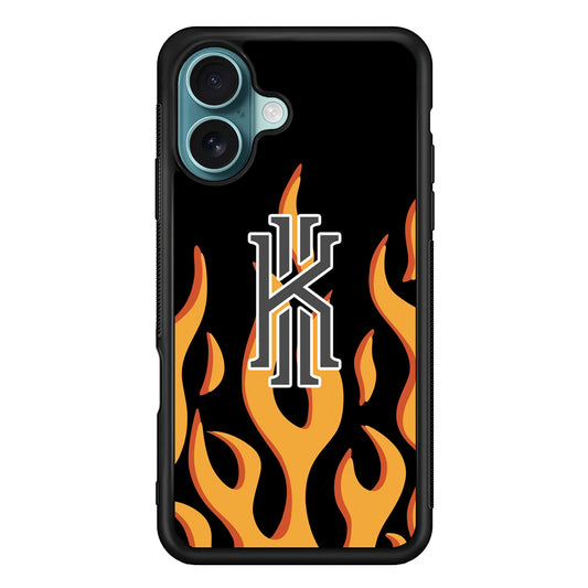 Kyrie Irving Burning Logo iPhone 16 Case - Xtracase