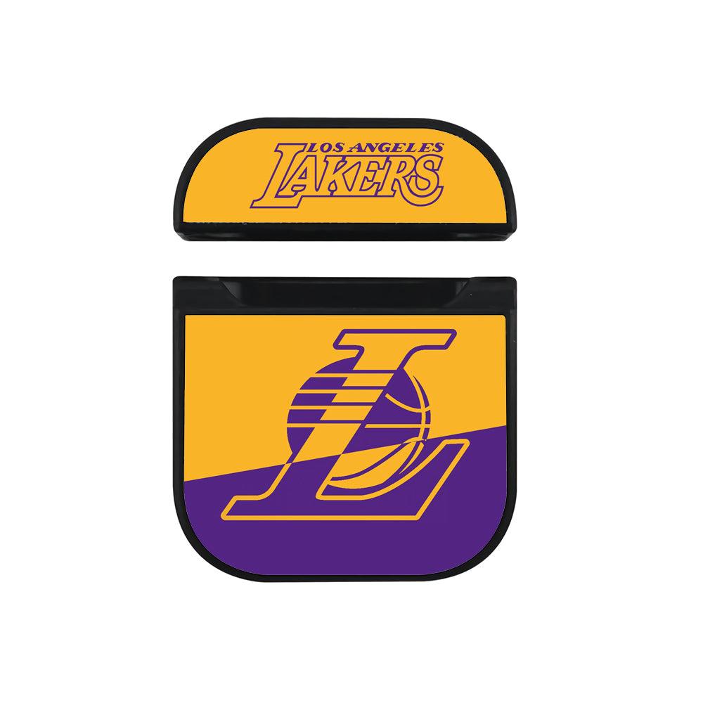 LA Lakers Color Inception Hard Plastic Case Cover For Apple Airpods-Xtracase