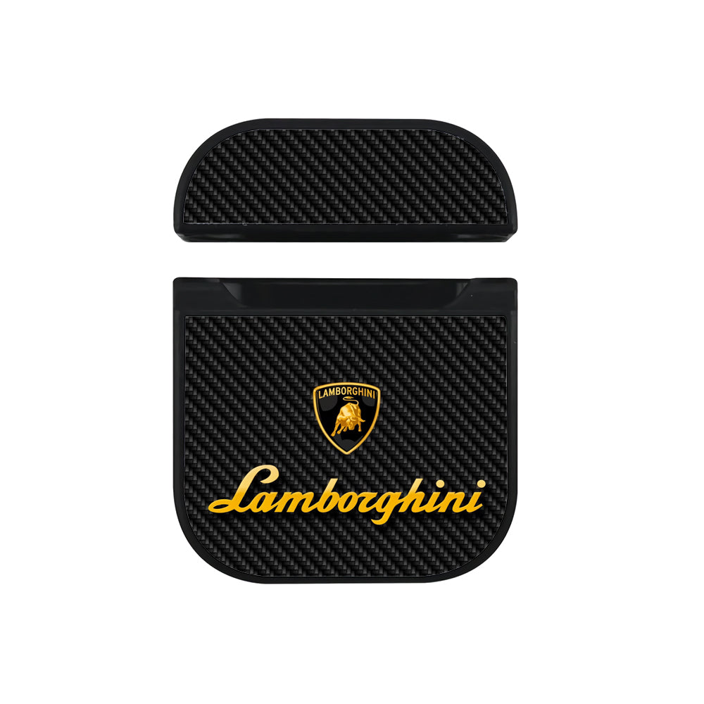 Lamborghini Black Carbon Apple AirPods Case - Xtracase