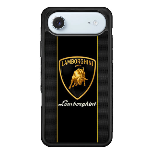Lamborghini Carbon Stripe Gold iPhone 17 Air Case - Xtracase