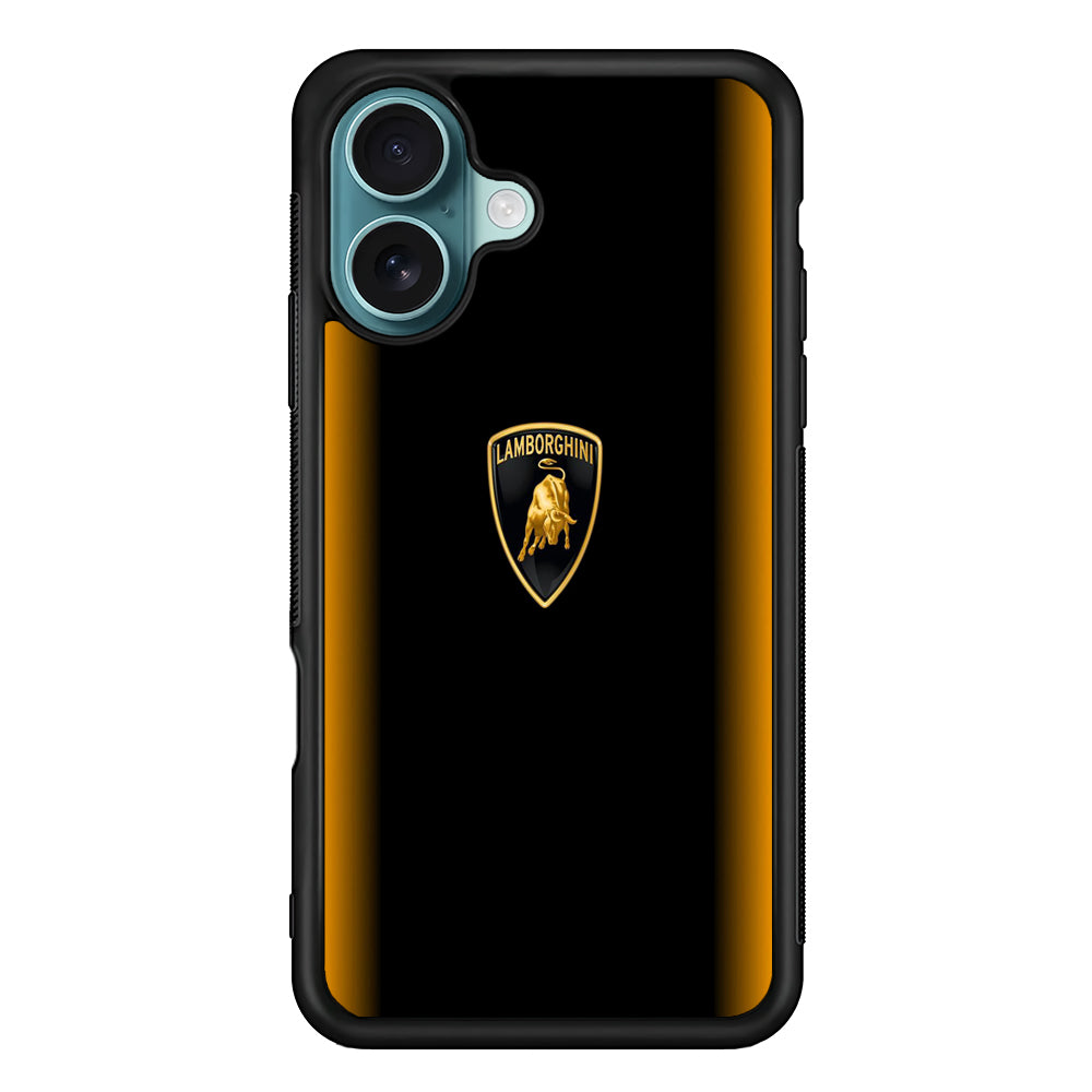 Lamborghini Stripe Gold iPhone 16 Plus Case - Xtracase
