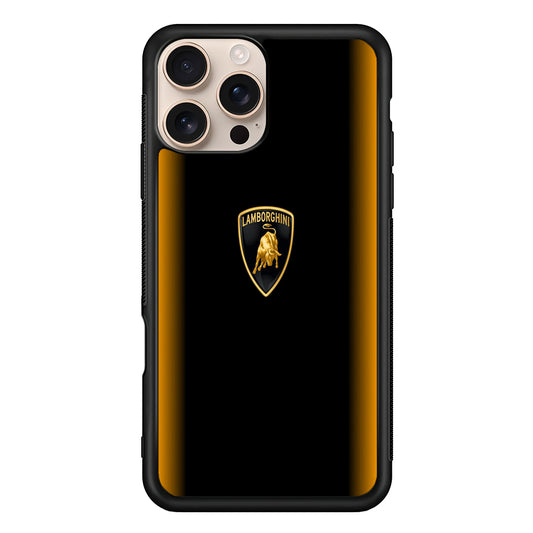 Lamborghini Stripe Gold iPhone 16 Pro Case - Xtracase
