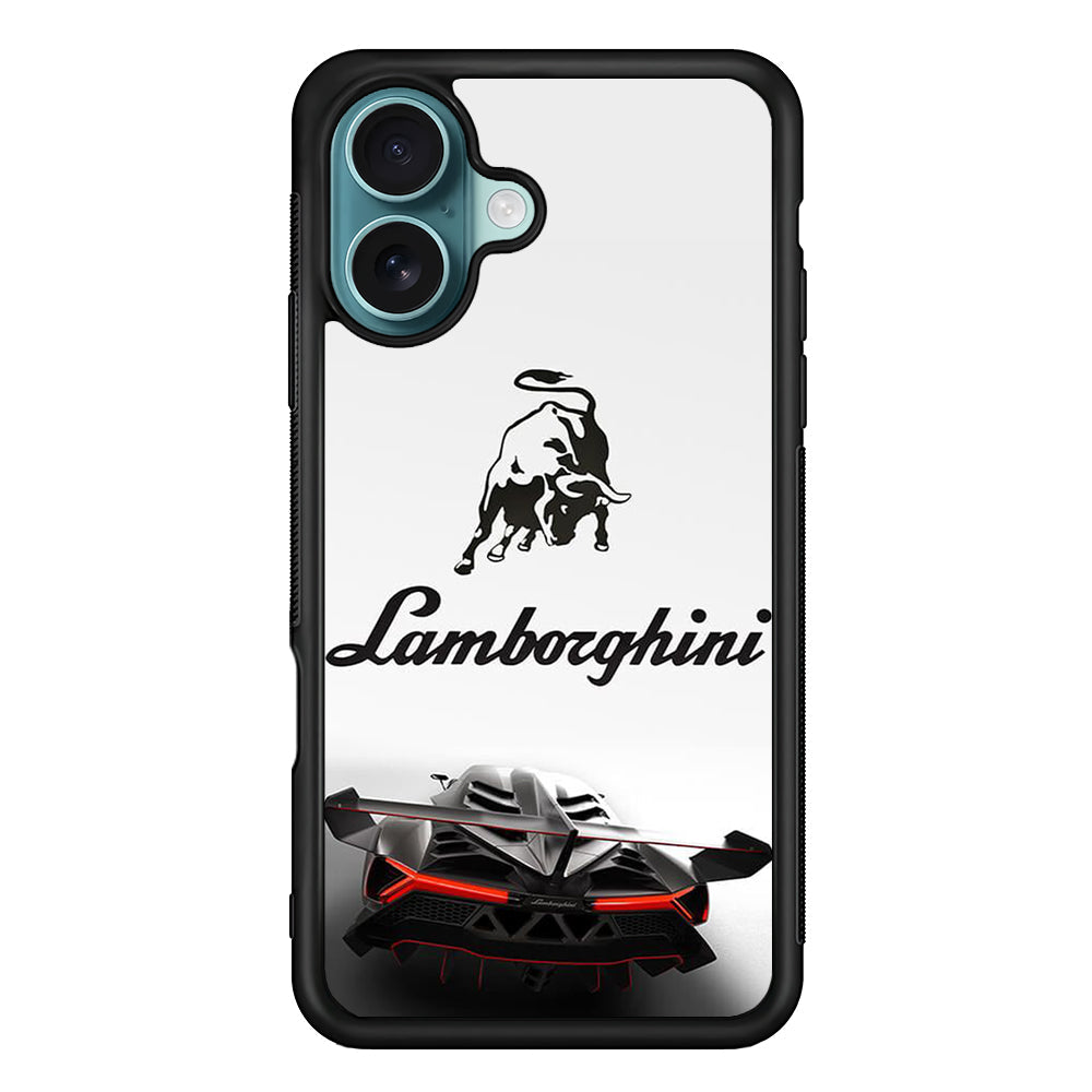 Lamborghini White Logo Car iPhone 16 Plus Case - Xtracase