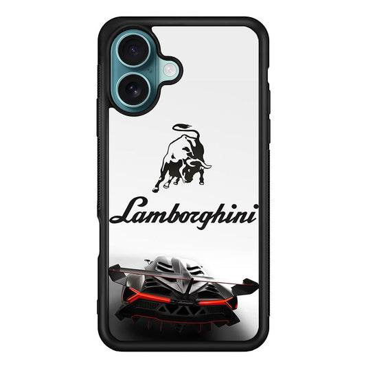 Lamborghini White Logo Car iPhone 16 Plus Case - Xtracase