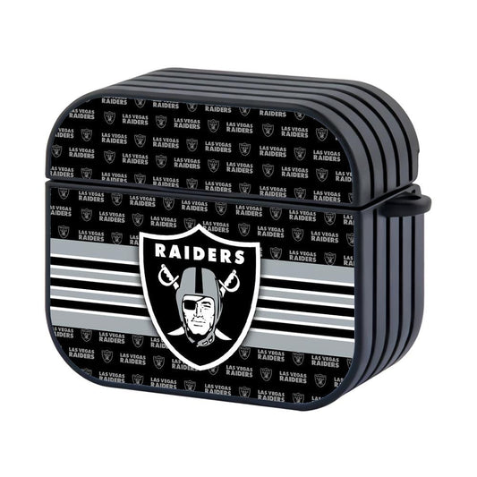 Las Vegas Raiders NFL Banner in Hand Hard Plastic Case Cover For Apple Airpods 3-Xtracase