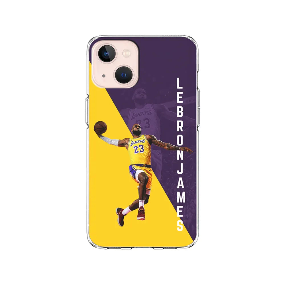 Lebron James Lakers 23 iPhone 14 Plus Case-Clear Soft Case-Xtracase