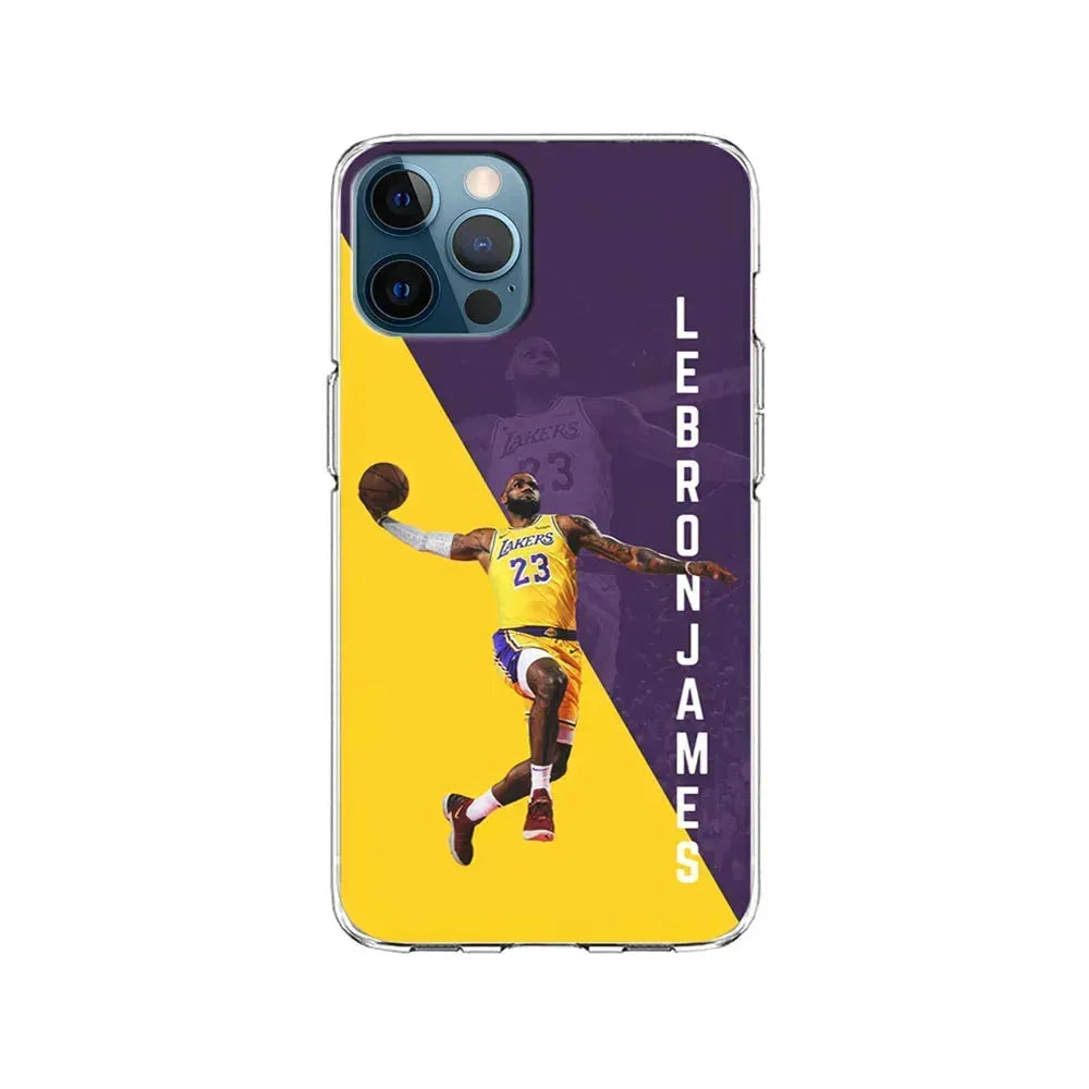 Lebron James Lakers 23 iPhone 15 Pro Max Case-Clear Soft Case-Xtracase