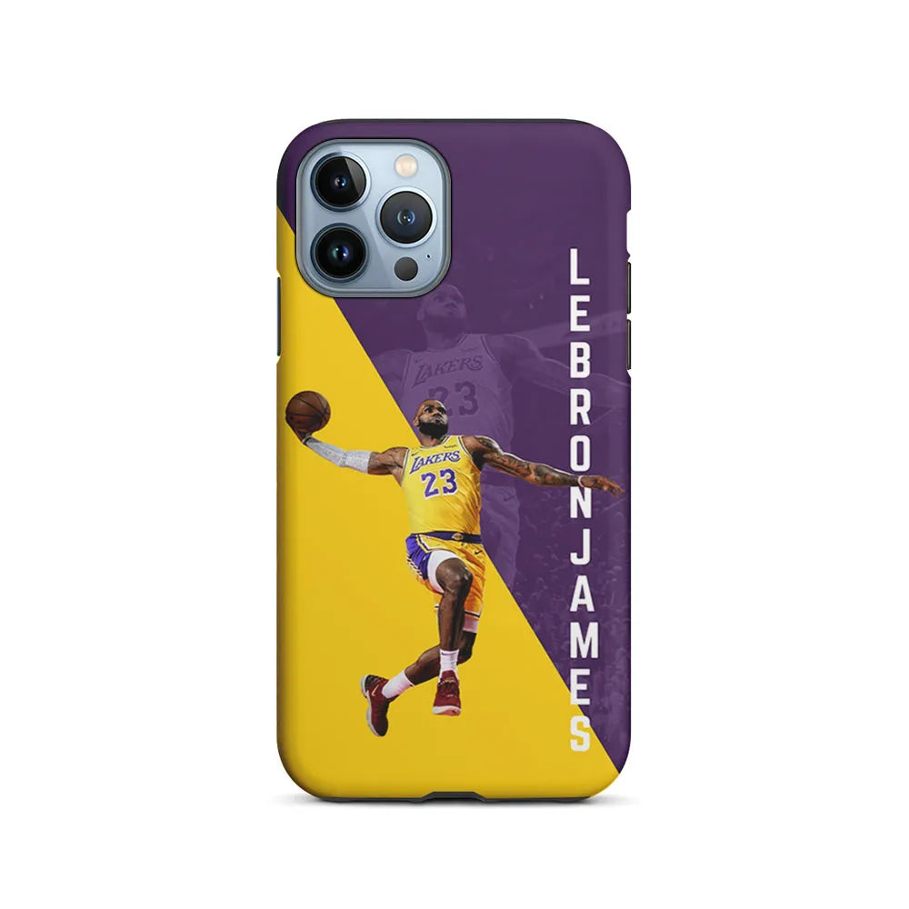 Lebron James Lakers 23 iPhone 13 Pro Case-2 in 1 Tough Case-Xtracase