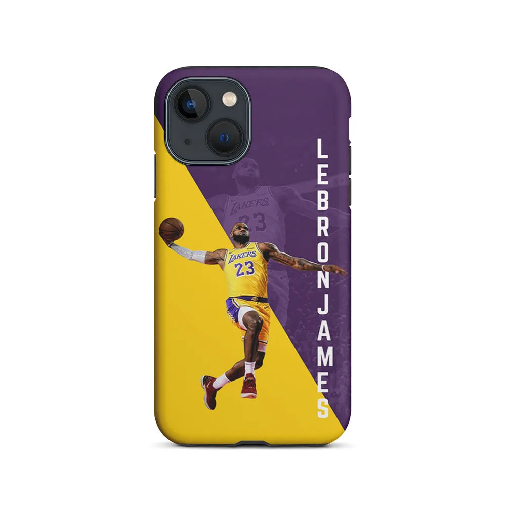 Lebron James Lakers 23 iPhone 14 Plus Case-2 in 1 Tough Case-Xtracase
