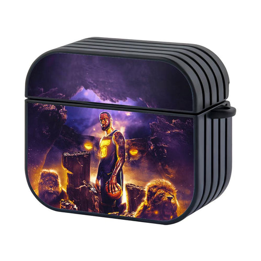 Lebron James Lakers Art Hard Plastic Case Cover For Apple Airpods 4-Xtracase