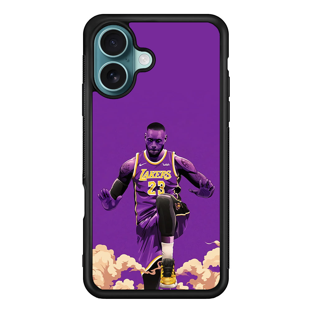 Lebron James Purple Background iPhone 16 Case - Xtracase